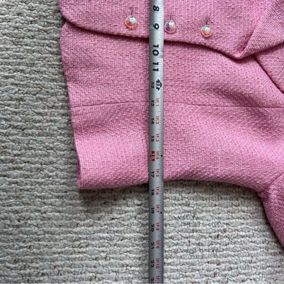 Escada Pink Women's Tweed Wool Blend Blazer Suit Jacket - Picture 12 of 15